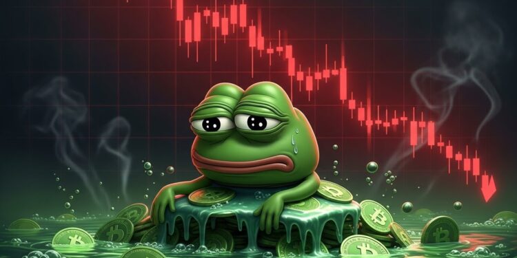 Pepe Coin : Les Whales Capitulent et Menacent une Chute de 30% - Viral Mag Pepe Coin continue sa descente avec une capitulation des whales et une hausse des dépôts en exchange Analyse des risques dune chute de 30 et perspectives pour les investisseurs crypto Viral Mag