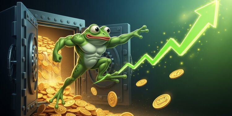 Pepe Coin Vers un Rebond Explosif avec 15T Tokens - Viral Mag Découvrez comment Pepe Coin prépare un rebond majeur après le retrait de 15 billions de tokens des exchanges Analyse technique et on chain pour anticiper la hausse vers 0000063 Viral Mag