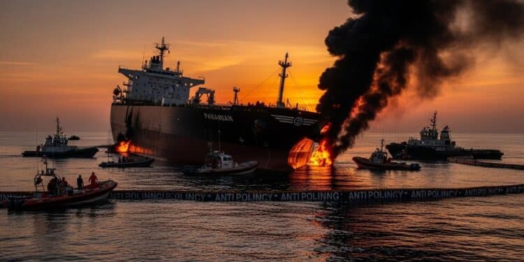 Un pétrolier chargé de gazole russe a subi quatre explosions externes près de Dakar Soupçons dattaque ukrainienne sur la flotte fantôme russe Risque de pollution et escalade en Atlantique   Viral Mag