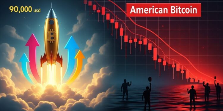 Découvrez les raisons derrière la chute brutale de laction American Bitcoin malgré la hausse du Bitcoin Analyse technique facteurs psychologiques et perspectives pour les investisseurs en cryptomonnaies   Viral Mag