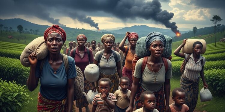 Découvrez les témoignages poignants de civils fuyant les bombardements dans lest de la RDC Le M23 avance un accord de paix fragilisé  des milliers de déplacés au Rwanda   Viral Mag