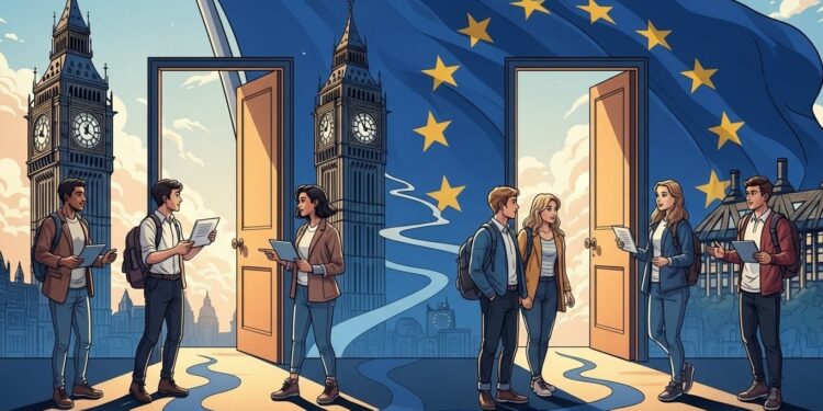Découvrez comment cinq ans après le Brexit le Royaume Uni réintègre Erasmus dès 2027 Un accord symbolique qui ouvre de nouvelles opportunités aux jeunes et renforce les liens avec lUE   Viral Mag