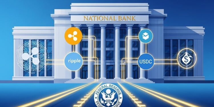 Ripple et Circle Intègrent le Système Bancaire Fédéral - Viral Mag Découvrez comment Ripple Circle et dautres géants crypto obtiennent des chartes bancaires nationales conditionnelles de lOCC marquant une intégration historique dans le système fédéral américain et boostant les stablecoins Viral Mag