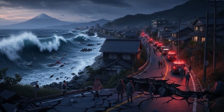 Un violent séisme de 76 a frappé le nord du Japon ce lundi Des vagues de tsunami jusquà 70 cm ont touché les côtes dAomori et Hokkaido Alerte levée mais la tension reste vive Détails complets   Viral Mag