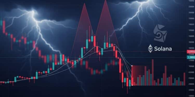 Découvrez pourquoi le prix de Solana menace de seffondrer sous les 120 dollars avec un pattern double top inquiétant et une chute du TVL Analyse complète des risques et opportunités pour 2026   Viral Mag
