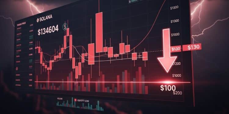 Solana Sous les 130 $ : Risque de Capitulation Imminent ? - Viral Mag Découvrez pourquoi le prix de Solana a chuté sous les 130 dollars avec une analyse technique détaillée des supports perdus et le risque croissant dune capitulation vers les 100 dollars Viral Mag