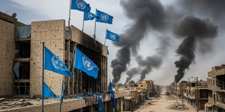 Soudan : Frappe Mortelle sur Bâtiment ONU à Kadougli - Viral Mag Au moins six morts dans une frappe contre un bâtiment de lONU à Kadougli au Kordofan Sud Une escalade dramatique dans la guerre civile qui ravage le Soudan depuis 2023 Condamnations et accusations croisées Viral Mag