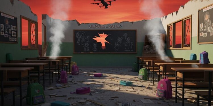 Soudan : Horreur à Kalogi, des Enfants Massacrés sous les Bombes - Viral Mag Drones paramilitaires frappent une école et un hôpital à Kalogi Kordofan Sud Des dizaines denfants tués Bilan terrifiant réactions internationales le conflit soudanais atteint un nouveau paroxysme dhorreur Viral Mag