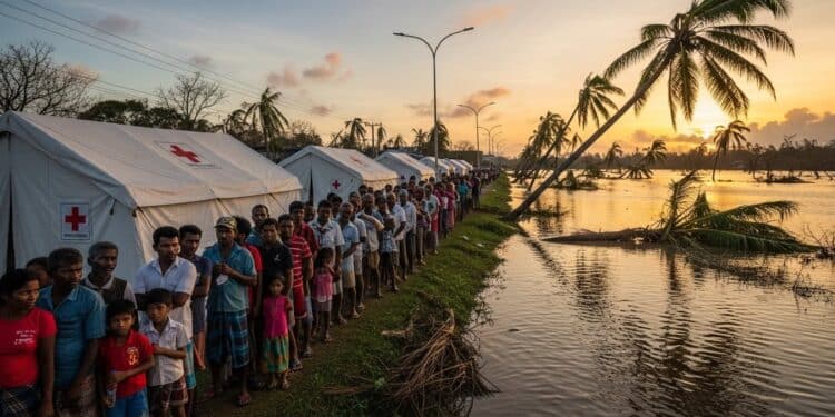 Sri Lanka : Après le Cyclone Ditwah, la Lutte Quotidienne pour se Soigner - Viral Mag Dix jours après le cyclone Ditwah le plus meurtrier depuis des décennies au Sri Lanka des milliers dhabitants font la queue dès laube pour recevoir des soins Reportage au cœur dun camp médical durgence Viral Mag