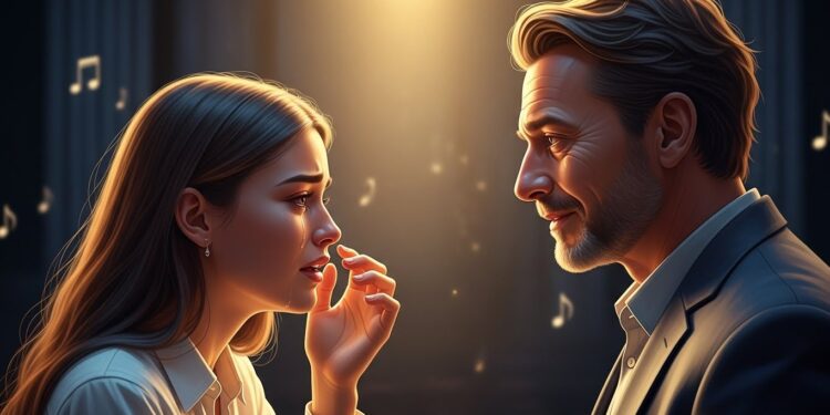 Découvrez la séquence émouvante où Michaël Goldman touché par la performance de Léa craque à son tour Pression larmes et authenticité au cœur de la semaine comédie musicale   Viral Mag