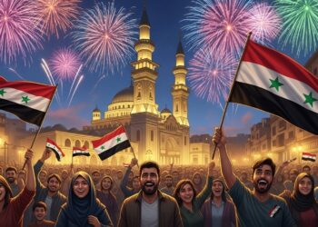 Un an après la chute de Bachar al Assad des milliers de Syriens célèbrent à Damas la renaissance dun pays Paix fragile défis immenses et espoirs de reconstruction  découvrez les coulisses de cette transition historique   Viral Mag