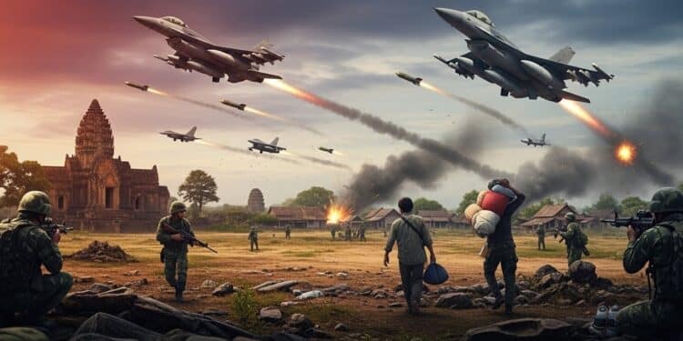 Le Cambodge accuse la Thaïlande davoir déployé des F 16 pour larguer 40 bombes malgré des pourparlers en cours Un conflit frontalier ancien refait surface avec des accusations croisées et des risques descalade majeure   Viral Mag