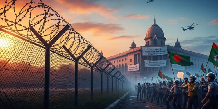 Tensions Inde-Bangladesh : Inquiétudes Sécuritaires - Viral Mag Les relations entre lInde et le Bangladesh senveniment après la fuite de Sheikh Hasina Manifestations demandes dextradition et préoccupations diplomatiques marquent une crise profonde Viral Mag