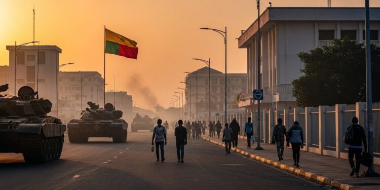 Tentative de Coup d’État au Bénin : Le Calme Revient Après le Chaos - Viral Mag Retour sur la tentative de coup dÉtat déjouée au Bénin deux officiers libérés intervention nigériane décisive et retour progressif au calme à Cotonou Analyse complète des événements qui ont secoué le pays ce week end Viral Mag