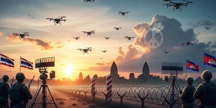 La Thaïlande dénonce plus de 250 drones cambodgiens survolant son territoire menaçant la fragile trêve conclue après des semaines de combats frontaliers meurtriers Un incident qui remet en cause la paix naissante   Viral Mag