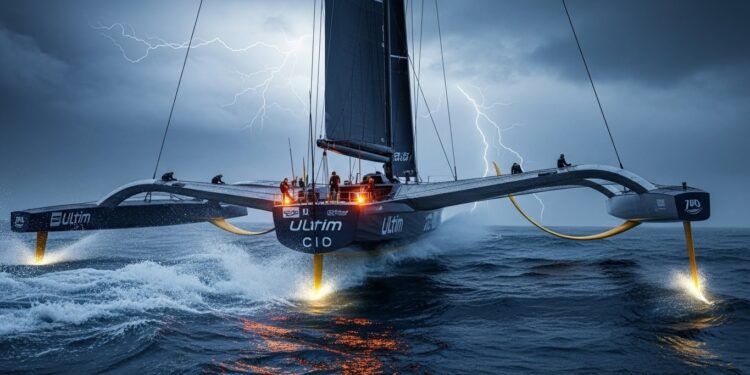 Thomas Coville À l’Assaut du Trophée Jules Verne - Viral Mag Découvrez Thomas Coville et son équipage sur Sodebo Ultim 3 lancés dans la quête du record du tour du monde à la voile Une aventure extrême contre le chrono de 40 jours et 23 heures Viral Mag
