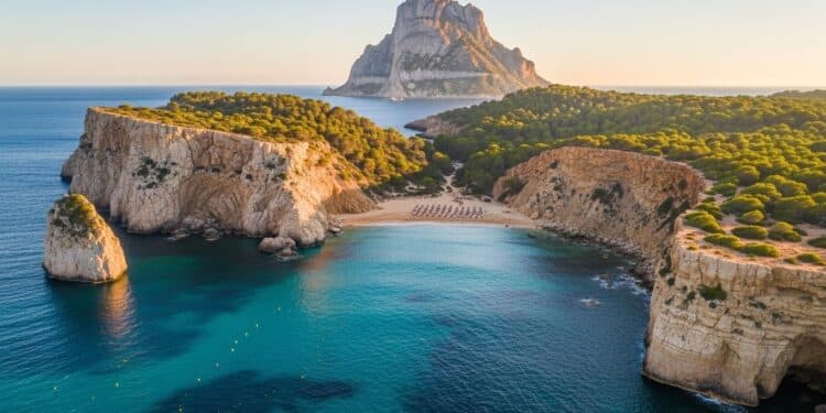 Découvrez les 10 plus belles plages et criques dIbiza entre eaux turquoises falaises spectaculaires et couchers de soleil inoubliables Guide complet pour un séjour balnéaire mémorable sur lîle blanche   Viral Mag
