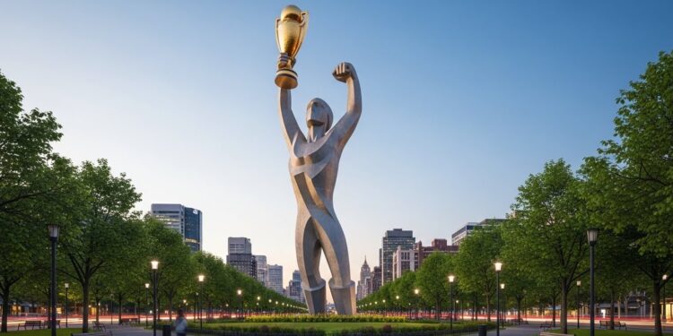 Découvrez comment des fans indiens ont érigé une statue monumentale de 21 mètres de Lionel Messi à Kolkata en hommage à sa victoire en Coupe du monde avant sa tournée GOAT en Inde   Viral Mag