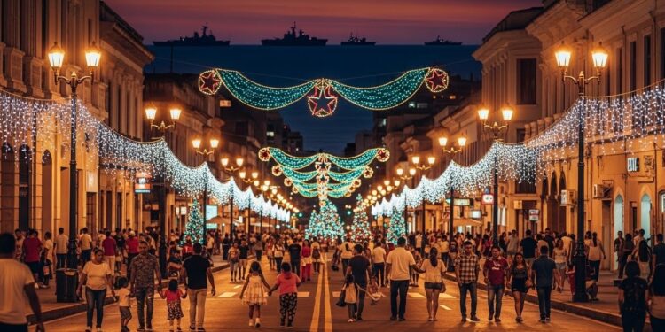 Découvrez comment les Vénézuéliens affrontent langoisse dune possible confrontation avec les États Unis en se réfugiant dans les illuminations de Noël et les distractions quotidiennes à Caracas   Viral Mag