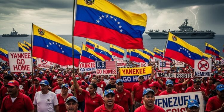 Des milliers de Vénézuéliens défilent à Caracas contre lescalade militaire américaine Trump sapprête à décider Entre souveraineté pétrole et opérations controversées la tension est à son paroxysme   Viral Mag