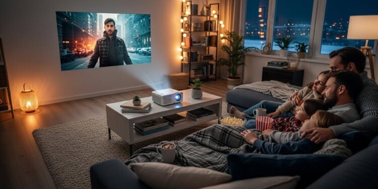 Découvrez ce vidéoprojecteur 4K portable en promotion à seulement 5599 € sur Amazon Idéal pour des soirées cinéma maison immersives compact et performant profitez de cette offre post fêtes limitée    Viral Mag