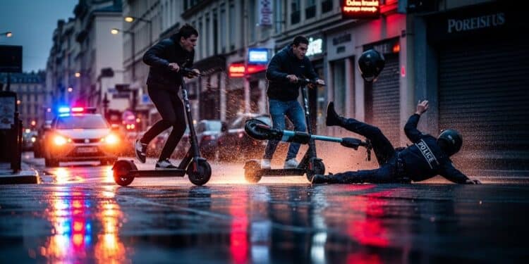 À Villeurbanne un jeune de 18 ans connu des services de police se blesse grièvement en percutant un agent lors dune fuite en trottinette sur un point de deal Pronostic vital engagé Récit complet et décryptage dun fait divers révélateur   Viral Mag