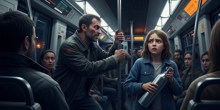 Scène hallucinante dans le métro toulousain  un père contraint sa petite fille à inhaler du protoxyde dazote et agresse violemment un passager intervenant Témoignage exclusif et détails troublants   Viral Mag