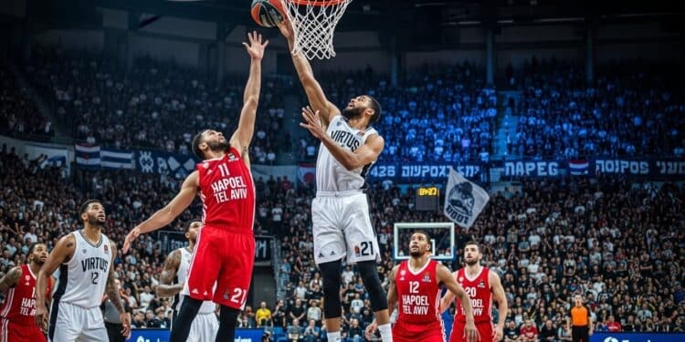 Virtus Bologne vs Hapoël Tel Aviv : Duel Euroligue Épique - Viral Mag Découvrez en direct le choc Virtus Bologne Hapoël Tel Aviv en Euroligue 2025 2026 Analyses enjeux et pronostics pour cette 15e journée explosive le 12 décembre à 20h30 Viral Mag