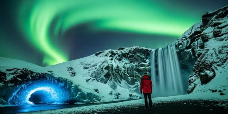 Visiter l’Islande en Février : Magie Hivernale Garantie - Viral Mag Découvrez pourquoi février est le mois parfait pour un voyage en Islande aurores boréales intenses grottes de glace féeriques moins de touristes et prix doux Guide complet 2026 Viral Mag