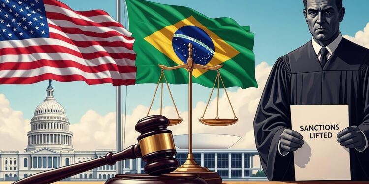 Washington Lève ses Sanctions Contre le Juge Alexandre de Moraes - Viral Mag Les États Unis retirent les sanctions visant le juge brésilien Alexandre de Moraes et sa femme après le vote dune loi damnistie au Brésil Une décision qui marque un tournant dans les relations entre Washington et Brasilia Viral Mag