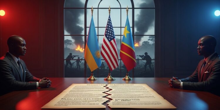 Washington Menace le Rwanda après Violation d’Accord - Viral Mag Les États Unis accusent le Rwanda de violer laccord de paix avec la RDC Marco Rubio promet des mesures fermes face au soutien au M23 et à lescalade des violences dans lest congolais Viral Mag