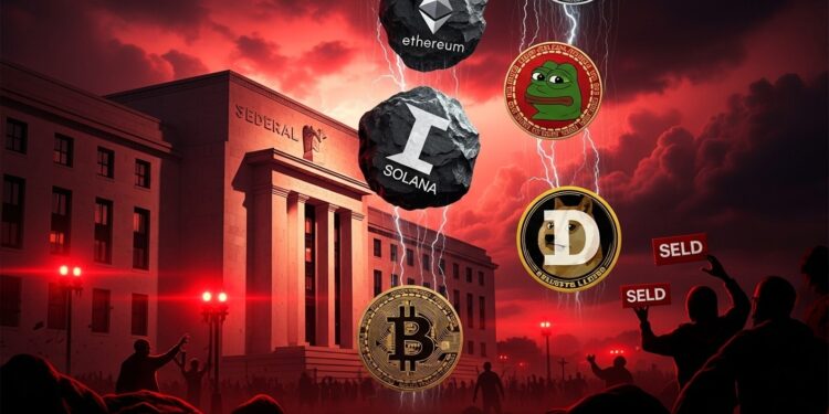 La Fed se réunit demain  découvrez les 5 cryptomonnaies les plus exposées au risque et que de nombreux traders vendent dès maintenant pour protéger leur capital face à la volatilité attendue   Viral Mag