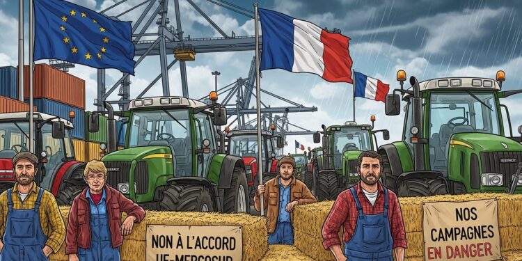 Accord UE-Mercosur : Agriculteurs en Colère, Blocages Massifs - Viral Mag Les agriculteurs français intensifient leurs actions contre laccord UE Mercosur avec blocages de ports à La Rochelle et Bayonne Mobilisation européenne grandissante face à une menace perçue sur lagriculture locale Viral Mag