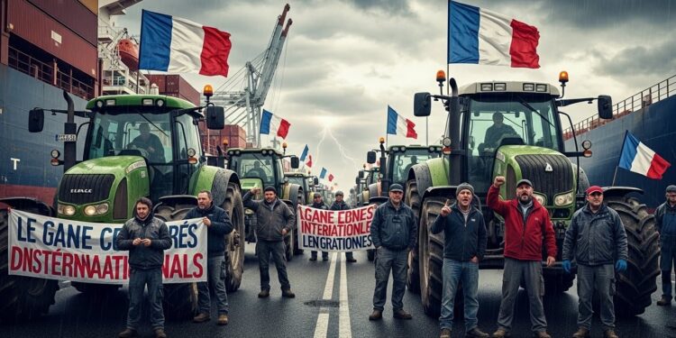 Les agriculteurs français intensifient leurs actions contre laccord UE Mercosur malgré les aides annoncées Blocages portuaires et routiers persistent signe dun profond malaise agricole   Viral Mag