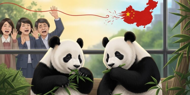 Tokyo dit au revoir à ses derniers pandas Xiao Xiao et Lei Lei qui rentrent en Chine Un symbole damitié sino japonaise sefface dans un contexte de tensions diplomatiques croissantes Découvrez lémotion des fans   Viral Mag