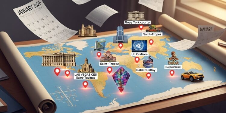 Découvrez les grands rendez vous mondiaux de la semaine  crise au Venezuela obsèques de Brigitte Bardot Golden Globes rallye Dakar et bien plus dans cet agenda international détaillé du 5 au 13 janvier 2026   Viral Mag