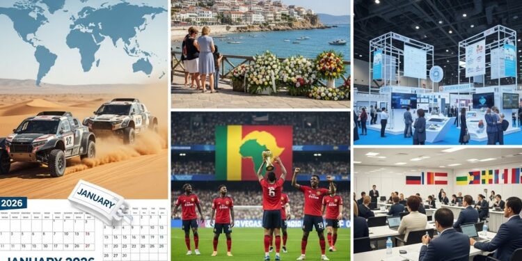 Agenda International : Événements Clés Janvier 2026 - Viral Mag Découvrez les grands événements mondiaux du 3 au 11 janvier 2026 Dakar obsèques de Brigitte Bardot CAN 2025 CES Las Vegas et bien plus Un agenda complet pour ne rien manquer Viral Mag