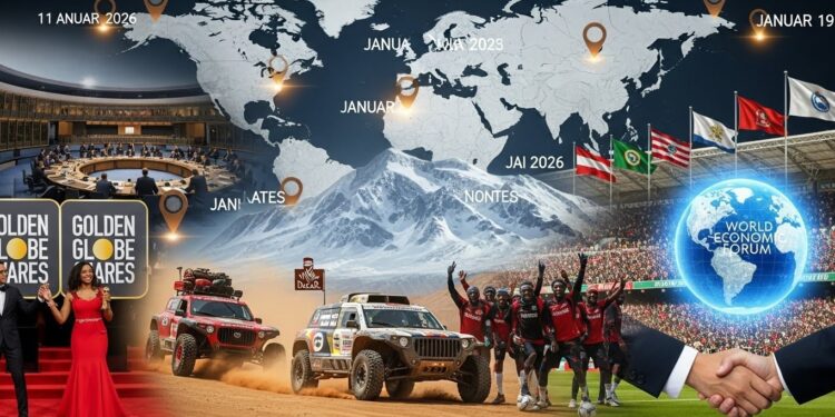Agenda International Explosif : 11-19 Janvier 2026 - Viral Mag Découvrez lagenda mondial bouillonnant du 11 au 19 janvier 2026 Golden Globes tensions géopolitiques sport planétaire économie et décisions judiciaires majeures Viral Mag