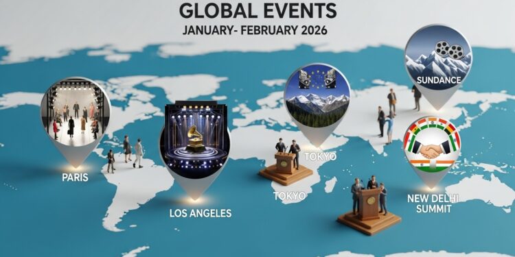 Découvrez lagenda mondial du 25 janvier au 2 février 2026  sommets UE Inde Grammy Awards défilés haute couture procès sensibles et risques de shutdown américain Événements majeurs à ne pas manquer   Viral Mag