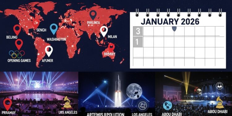 Découvrez lagenda international du 30 janvier au 7 février 2026  visites diplomatiques majeures Jeux olympiques dhiver Grammy Awards lancements spatiaux et décisions économiques cruciales   Viral Mag