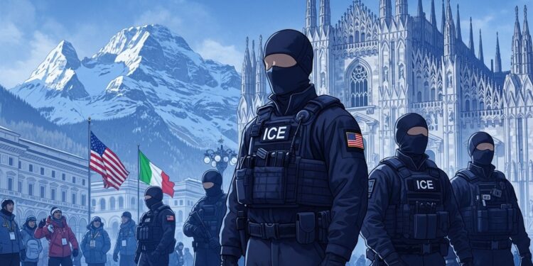 Agents Américains à Milan-Cortina : Sécurité Olympique Sous Tension - Viral Mag Des agents de lICE américaine arrivent en Italie pour sécuriser les JO dhiver 2026 Entre déni initial et rôle limité cette présence suscite débats et interrogations sur la souveraineté italienne Viral Mag