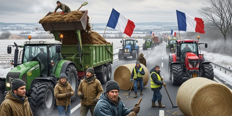 Les agriculteurs français défient les interdictions avec des barrages autour de Toulouse et des convois vers Paris réclamant des réponses sur lépizootie bovine et laccord Mercosur imminent   Viral Mag