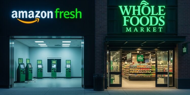 Amazon ferme ses enseignes Amazon Go et Amazon Fresh aux États Unis pour miser sur Whole Foods en pleine croissance Décryptage dune stratégie pivot dans le retail physique et lépicerie en ligne   Viral Mag