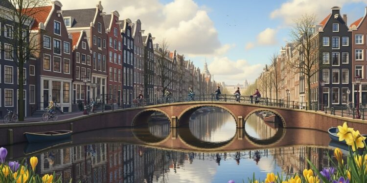 Amsterdam en Mars : Découvertes Magiques au Printemps - Viral Mag Découvrez Amsterdam en mars climat doux moins de touristes et premiers signes du printemps Musées parcs canaux et Keukenhof Guide complet pour un séjour inoubliable Viral Mag
