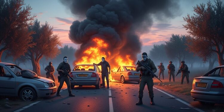 Découvrez les détails dune attaque récente par des colons en Cisjordanie  véhicules incendiés blessés palestiniens et arrestations par larmée israélienne Un incident révélateur des tensions persistantes   Viral Mag