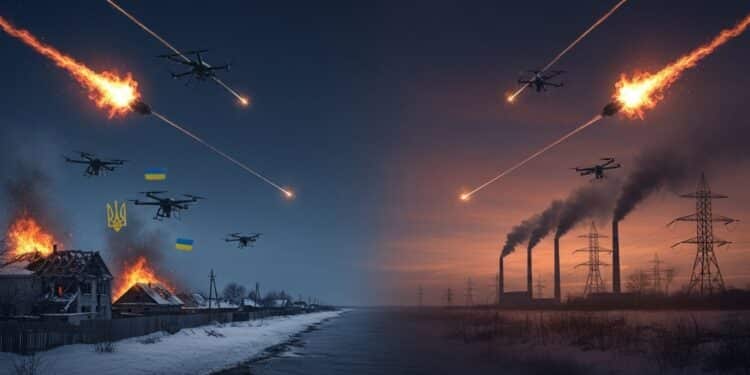 Attaques Drones Nouvel An : Russie Et Ukraine S’accusent Mutuellement - Viral Mag Dès les premières heures de 2026 Moscou accuse Kiev davoir tué 24 civils avec des drones à Kherson tandis que Zelensky dénonce plus de 200 drones russes sur ses infrastructures Les négociations de paix restent fragiles Viral Mag