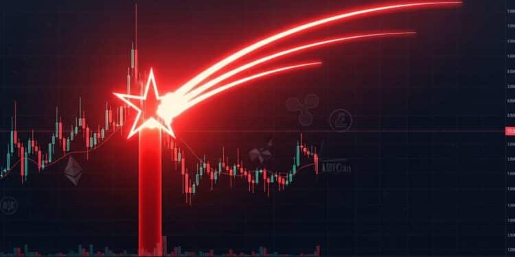 Découvrez pourquoi létoile filante sur le graphique annuel de Bitcoin en 2025 inquiète les investisseurs Analyse technique détaillée dun possible retournement baissier imminent   Viral Mag