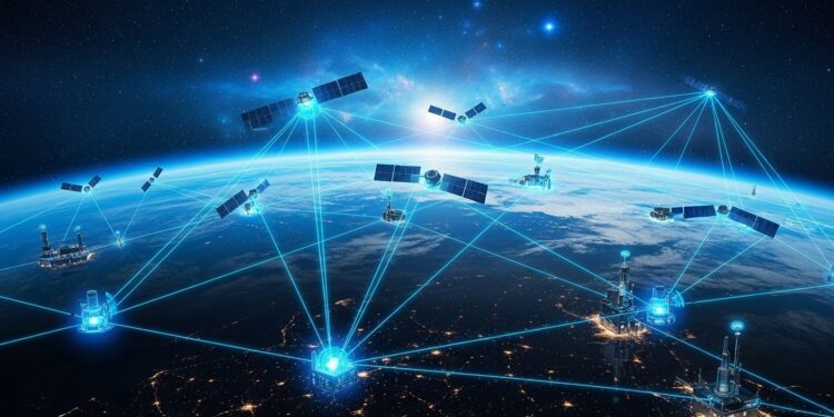 Blue Origin dévoile TeraWave son réseau internet par satellites ultra puissant destiné aux entreprises et gouvernements Débits records jusquà 6 Tos et concurrence directe avec Starlink et Amazon Kuiper   Viral Mag