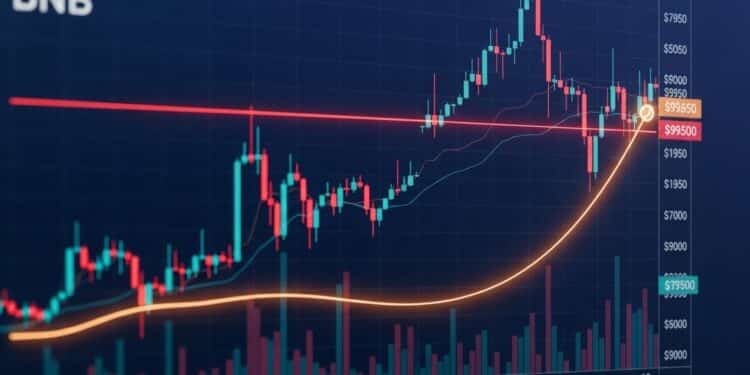 Le prix du BNB se resserre sous une forte résistance Volatilité en baisse indicateurs équilibrés  vers un breakout haussier à 1000$ ou une correction vers 880$  Analyse complète   Viral Mag