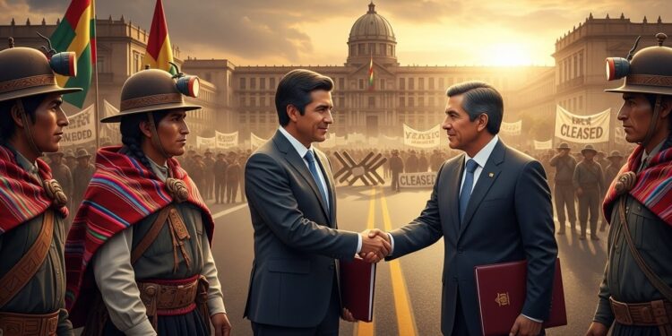 Bolivie : Accord Gouvernement-Syndicats Après Semaines de Crise - Viral Mag En Bolivie le gouvernement et la COB ont conclu un accord mettant fin partielle aux mesures économiques contestées Blocages levés après des protestations massives contre la fin des subventions carburants Viral Mag